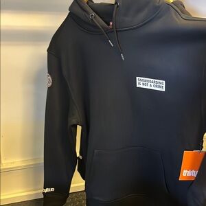 ThirtyTwo Santa Cruz Black Snowboarding Hoodie